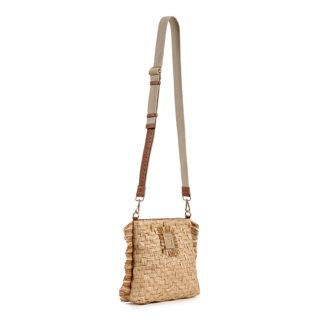 Infinity Straw Mini Cross Body Bag Themis Z
