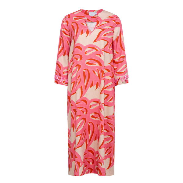 Ismene Kaftan Side Splits Embroidered Sleeves