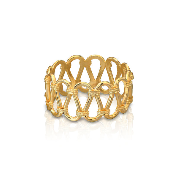 Kyma Gold Plated Napkin Ring, Set of 2 | Ilias Lalaounis X THEMIS Z