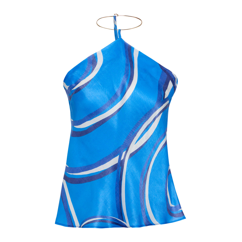 Elysia Top in Blue Tones | Themis Z