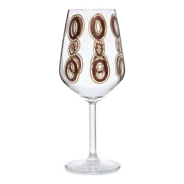 Brown Kyklos Wine Glass, Set of 2