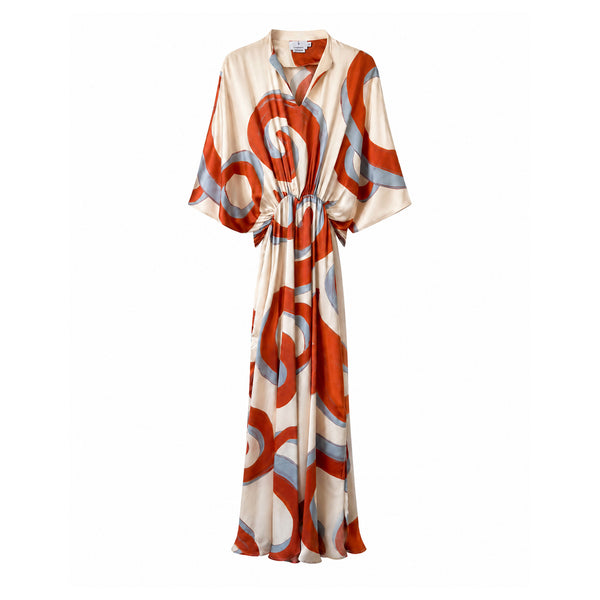 Kyra Iris Maxi Silk Dress