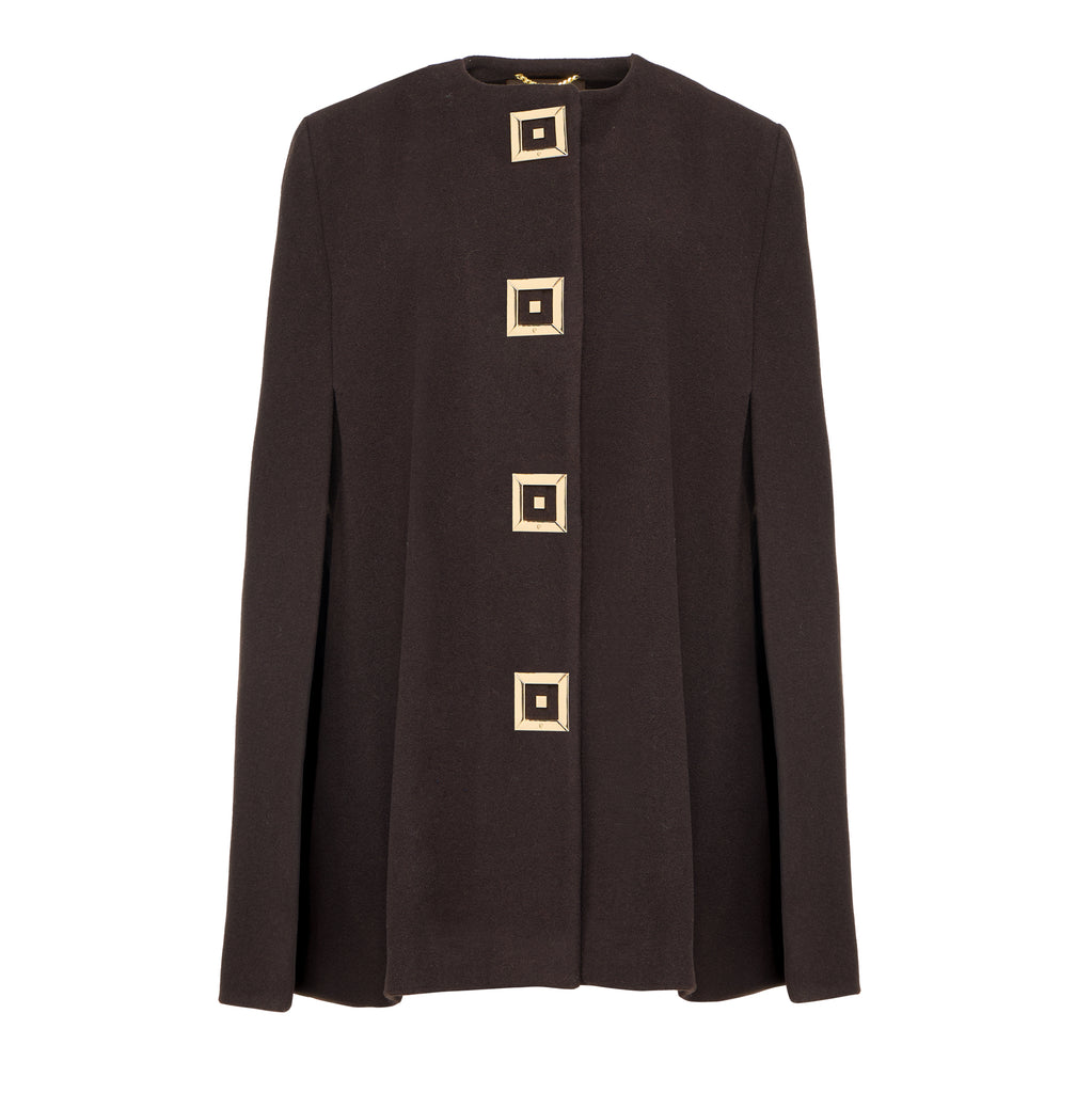 Infinity Gold Brown Cape | Themis Z
