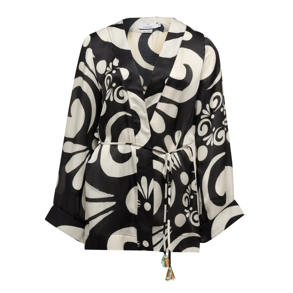 Charis  Kimono Silk Blend Jacket