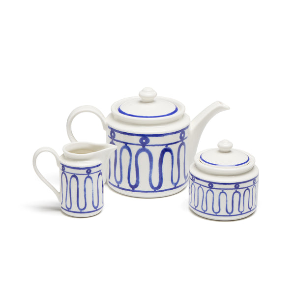 The Kyma Blue Tea Set