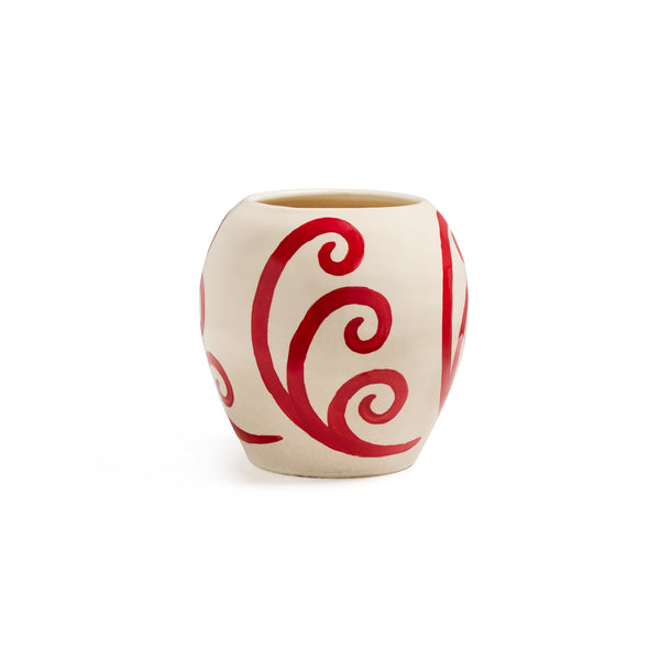 Peacock Red Cycladic Vases