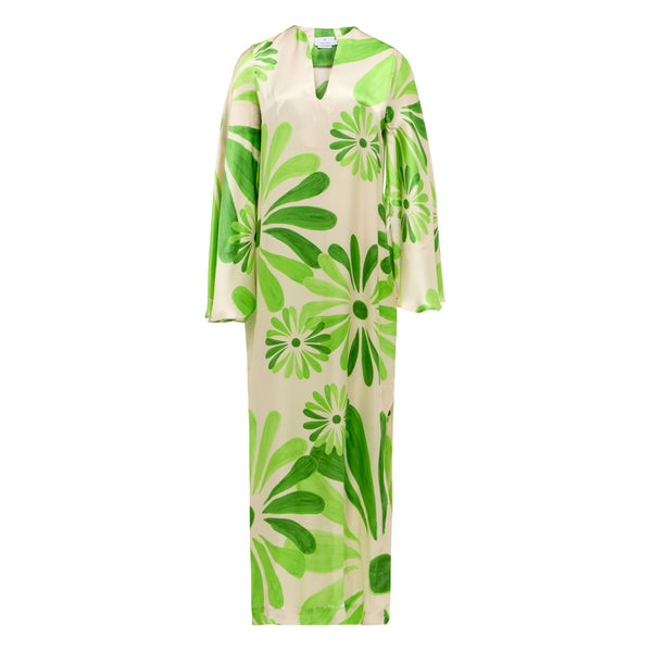 Flora Maxi Silk Kaftan
