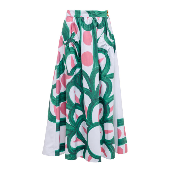 Symi Flared Midi Skirt