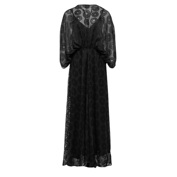 Kyma Silk Sheer Maxi Dress