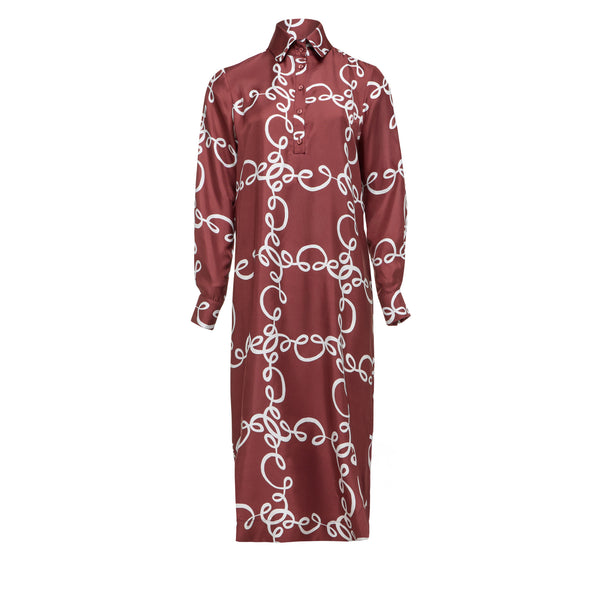 Pandrora Silk Shirt Dress