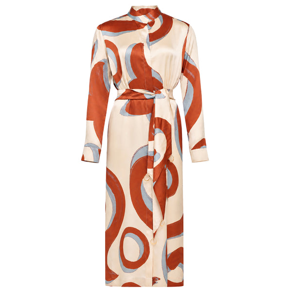 Kyra Silk Shirtdress