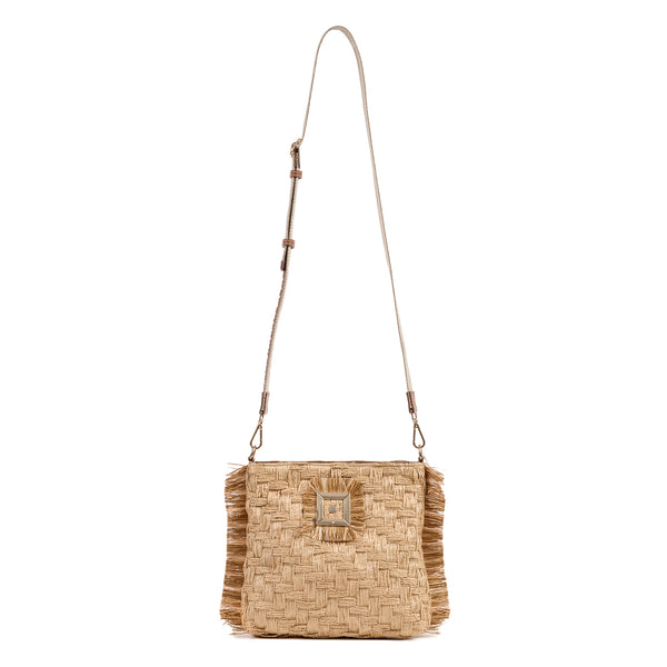 Infinity Straw Mini Cross Body Bag
