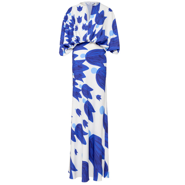 Theano Maxi Sabra Silk Dress