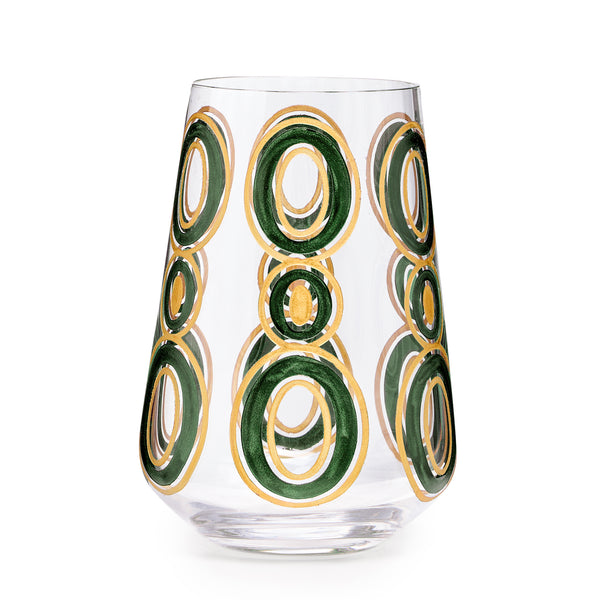Green Kyklos Water Glass Set of 2