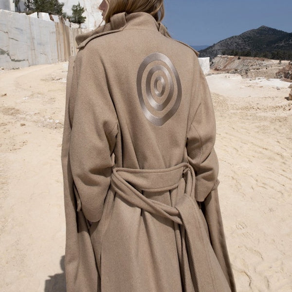 Kyklos Embroidered Oversized Coat