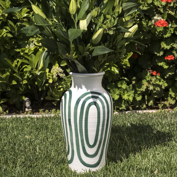 Kyklos Green Vase