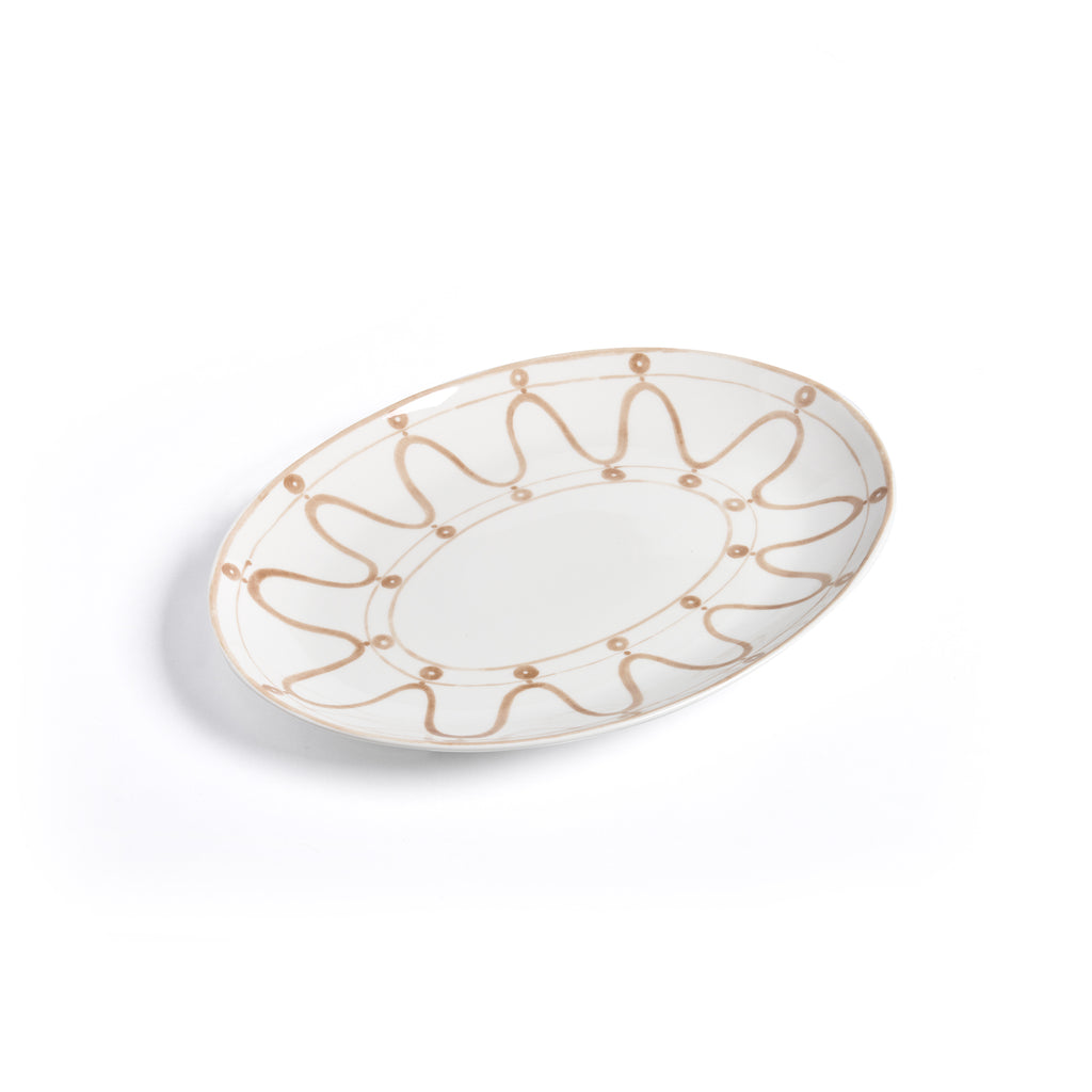 Serenity Beige Serving Platter